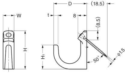 Högkvalitativ krok av rostfritt stål för snabb, verktygsfri montering på gipsväggar eller väggar av gipsskivor. Rostfria krokar PF-22 och PF-30 från Sugatsune / LAMP® (Japan) - Bild 4