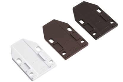 4 stycken distansplatta, tillverkad av polyacetal, yta: vit, 70 mm (2-3/4"), ML-120-DP4-WT. Kompensationsplatta för magnetiska snäpplås ML-120BR, ML-120W och ML-120BL från Sugatsune, av Sugatsune / LAMP® (Japan) - Bild 5