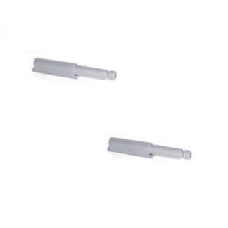 2 stycken elegant snäpplås, yta: grå, 62 mm (2-7/16"), version: magnetisk, 2033921. Robust push-to-open-stängning för möbeldörrar, skåpdörrar, luckor och mycket mer, från EMUCA