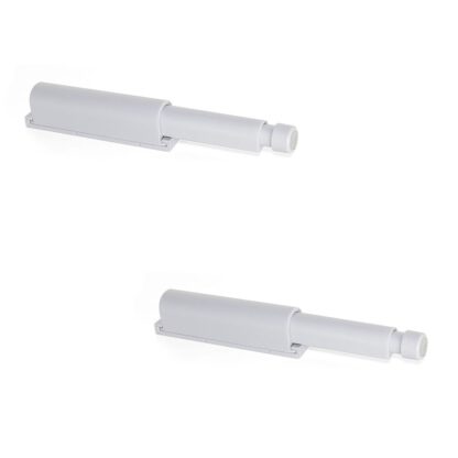 2 stycken elegant snäpplås, yta: grå, 62 mm (2-7/16"), version: icke-magnetisk, 2033821. Robust push-to-open-stängning för möbeldörrar, skåpdörrar, luckor och mycket mer, från EMUCA