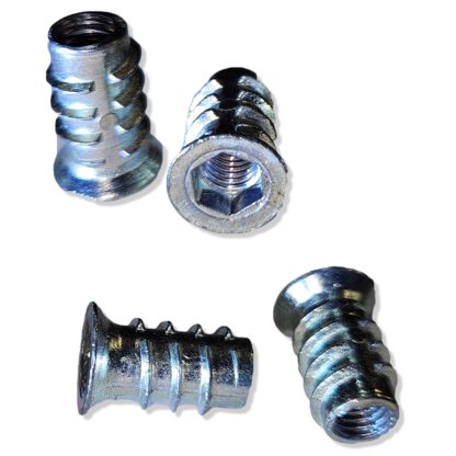 20 stycken högkvalitativ skruvhylsa med M6 invändig gänga, försänkt huvud med invändig sexkant och täckkant, yta: galvaniserad, 17 mm (0,7"), 8007705. Skruvmutter för möbler, träpanel, spånskiva, bord och mycket mer, från EMUCA - Bild 4