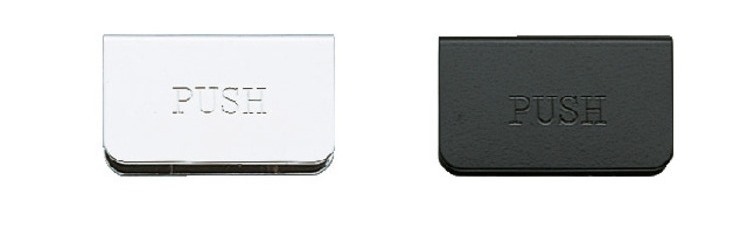 Motplatta för glastjocklek 5 mm (13/64"), tillverkad av stål, yta: svart, 40 mm (1-37/64"), K-130B. Motsvarighet till vitrinskåpsdörr, magnetisk flugsnappare och mycket mer, av Sugatsune / LAMP® (Japan) - Bild 3