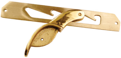 2 stycken högkvalitativ kopparspärr, blankpolerad, 235 mm (9.3") 04.03.040-0. Solstolsbeslag av koppar, blankt polerad, för solstol, poolstol, badstol, solstol, ångbåt, hopfällbar stol, trästol, solstol, av SISO Danmark - Bild 4