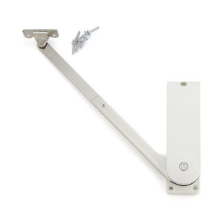 högkvalitativ klafffästare, HDS-30HL-WT, från Sugatsune, vit, version: vänster. Produktbild 
