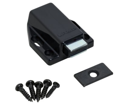 2 stycken högkvalitativa magnetiska snäpplås, inkl. motplatta, yta: svart, 38 mm (1-1/2"), ML-80BL. Push-to-open dörröppnare för möbeldörrar, skåpdörrar och mycket mer, av Sugatsune / LAMP® (Japan) - Bild 5