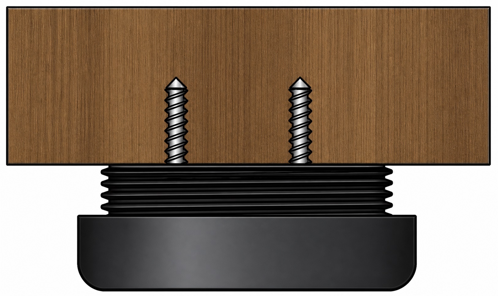 4 robusta möbeljusteringar, lastkapacitet: 800 kg (1764 lbs), yta: svart, ⌀40 mm (1-37/64"), version: standard, B571-40-BK. Justerbar fot för bordsben, möbelben, skåpfötter och mycket mer, av Kojima (Japan) - Bild 3