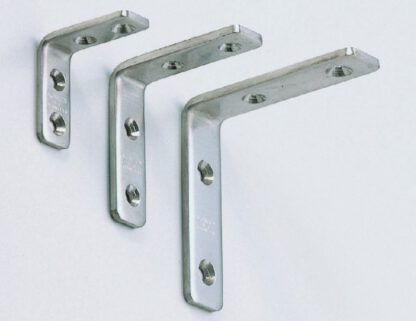 2 stycken korrosionsbeständiga robusta monteringsfästen, tillverkade av massivt rostfritt stål, lastkapacitet: 8 kg, yta: blankpolerad, 60 mm (2,4"), SU-60M.
Hyllfästen för hyllor, hyllor och mycket mer, av Sugatsune / LAMP® (Japan) - Bild 3