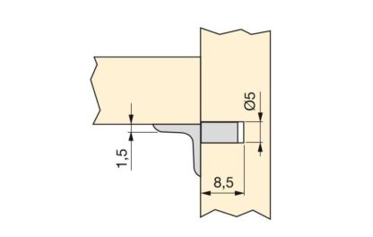 20 st hyllstöd av zinklegering, yta: förnicklad 4030407. Zinklegering golvstöd för hyllor, hyllor, skåp, hyllor, hyllor, skåp, hyllor och mycket mer, från EMUCA - Bild 3