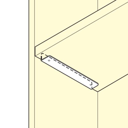 2 stycken högkvalitativa hyllstöd i rostfritt stål, tillverkade av massivt rostfritt stål, lastkapacitet: 130 kg (287 lbs), 100 mm (4"), SSA-100H. Hyllstöd för badrum, hotell, bastu, utomhus och mycket mer, av Sugatsune / LAMP® (Japan) - Bild 4