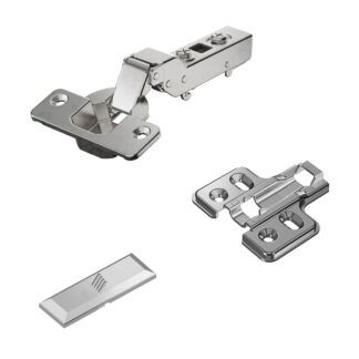 Rostfritt stålgångjärn, mjukstängning, stöd: halvt närvarande, tillverkat av rostfritt stål, design: monteringsplatta med 2 mm avstånd, 9289592. rostfritt möbelgångjärn i rostfritt stål för utemöbler och mycket mer, av Hettich