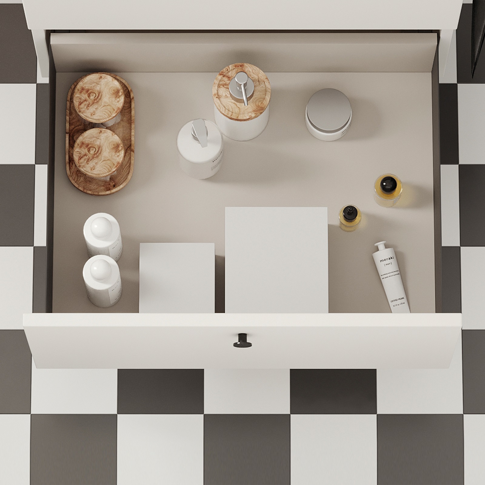 Lådset, med extra tunna ramar, höjd: 88 mm (3-15/32"), yta: antracitgrått, 490 mm (19-19/64"), version: full förlängning med mjuk stängning, 3275435. lådset för köksmöbler och mycket mer, från EMUCA - Bild 8