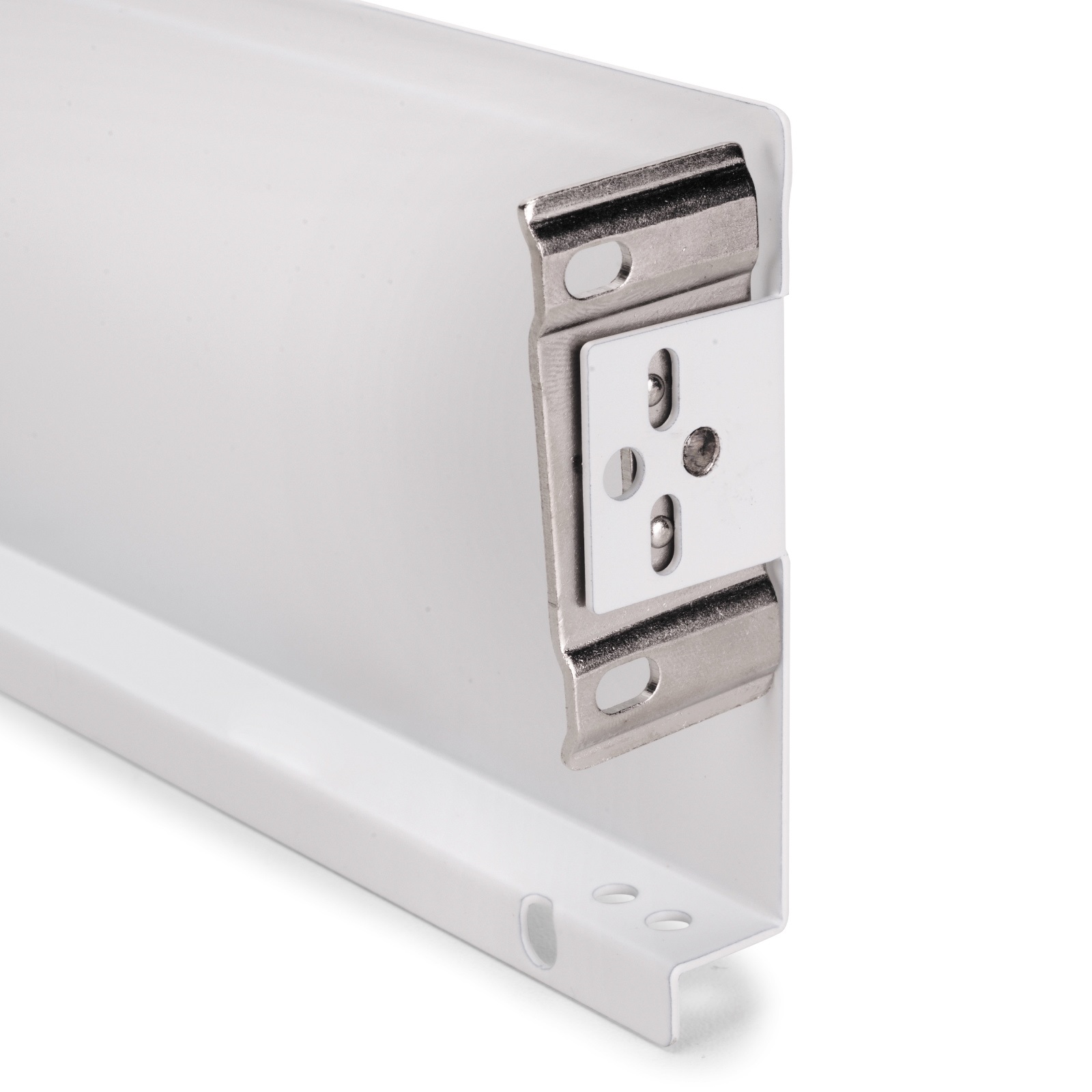 Lådset, med extra tunna ramar, höjd: 88 mm (3-15/32"), yta: vit, 490 mm (19-19/64"), version: delvis förlängning med tryck-till-öppning, 3275412 låda för köksmöbler och mycket mer, av EMUCA - Bild 3