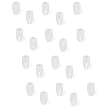 20 stycken robust infästningshylsa lämplig för skruvar ⌀3 mm, tillverkad av nylon (PA), 10 mm (25/64"), 9040920. Praktisk expansionshylsa för möbelanslutning, montering av stomme, hyllmontering och mycket mer, från EMUCA