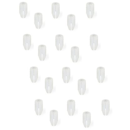 20 stycken robust drivhylsa lämplig för skruvar ⌀3 mm, tillverkad av nylon (PA), 11 mm (7/16"), 9003620. Praktisk expansionshylsa för möbelanslutning, montering på stomme, hyllmontering och mycket mer, från EMUCA