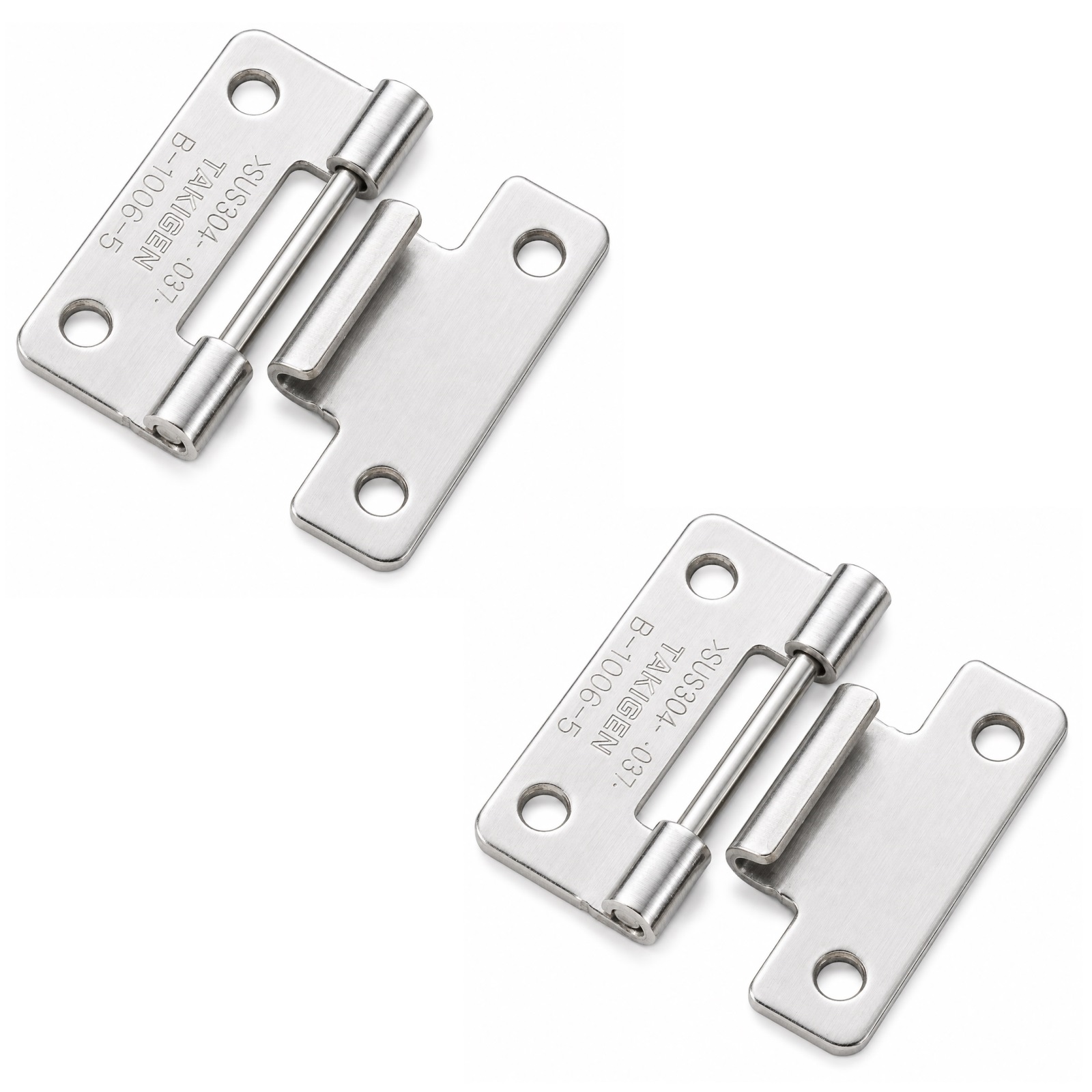 2 delar högkvalitativt plug-in gångjärn, B-1006-5, höjd: 30 mm, från TAKIGEN, lastkapacitet: 2 kg (5 lbs). Produktbild