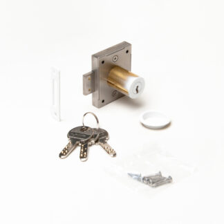 Skåplås, med liknande nycklar, vitt 7810-30WT-D, av Sugatsune / LAMP (Japan)