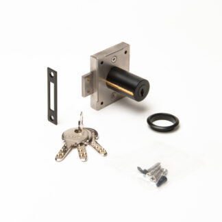 Skåplås, lika, svart 7810-36BL-D, av Sugatsune / LAMP (Japan)