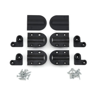 Dämpningsgångjärn, med lock, svart HG-JHM20-80BL, av Sugatsune / LAMP (Japan)