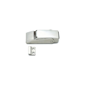 Vipplås, rostfritt stål, med frigöringsknapp STF82L, längd: 82 mm, av Sugatsune / LAMP (Japan)