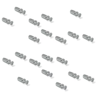 20 stycken robust anslutningsbult för hål ⌀6 mm, tillverkade av stål, 8 mm (5/16"), 8905205. Robust excenterstift för möbelanslutning och mycket mer, från EMUCA