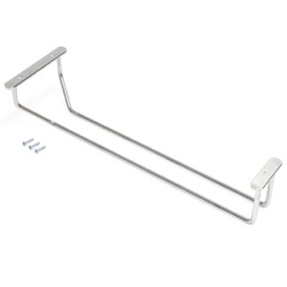 Högkvalitativ vinglashållare, tillverkad av stål, yta: förkromad, 340 mm (13-25/64"), 8938011. Praktisk glashängare för vinglas, champagneglas, cocktailglas, cognacsglas, bägare och mycket mer, från EMUCA