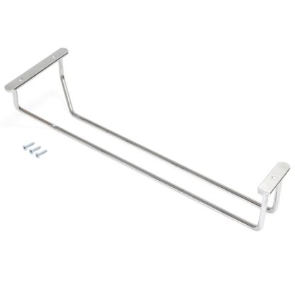 Högkvalitativ vinglashållare, tillverkad av stål, yta: förkromad, 340 mm (13-25/64"), 8938011. Praktisk glashängare för vinglas, champagneglas, cocktailglas, cognacsglas, bägare och mycket mer, från EMUCA