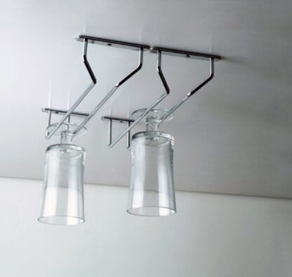 Högkvalitativ vinglashållare, tillverkad av stål, yta: förkromad, 340 mm (13-25/64"), 8938011. Praktisk glashängare för vinglas, champagneglas, cocktailglas, cognacsglas, bägare och mycket mer, från EMUCA - Bild 2